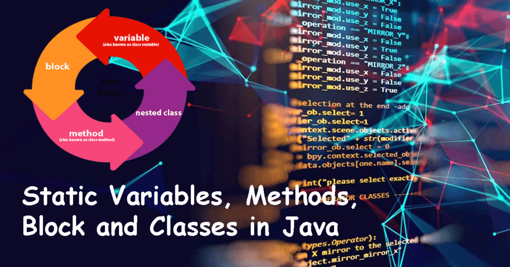 Static Variables, Methods, and Blocks in Java-JAVA TUTORIALS