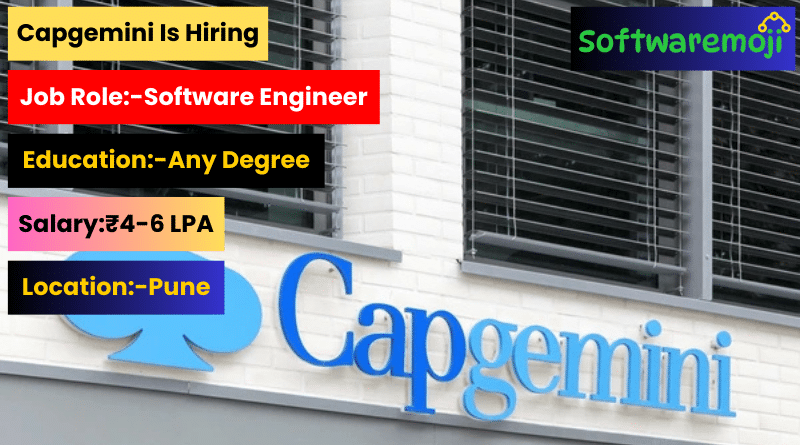 Capgemini Capgemini is hiring Software Engineers for 2025 across India