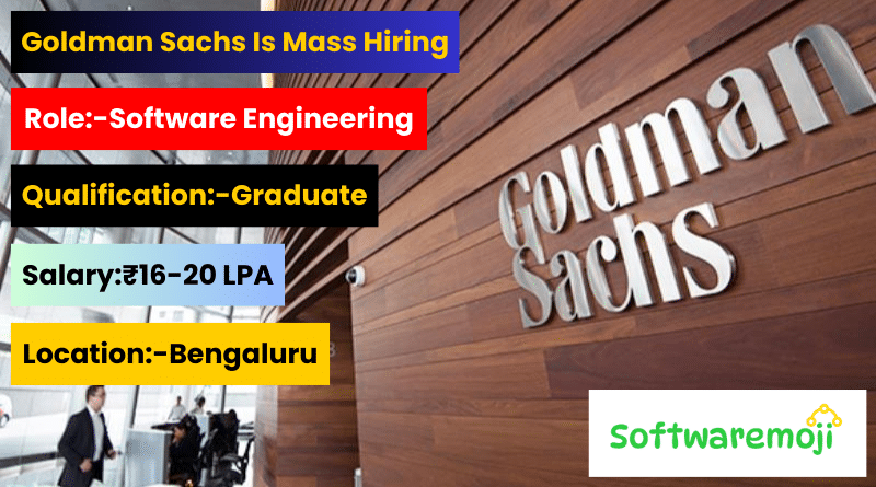 Goldman Sachs Goldman Sachs Software Engineering Job Openings in Bengaluru | Apply Now Best Opportunity-2025