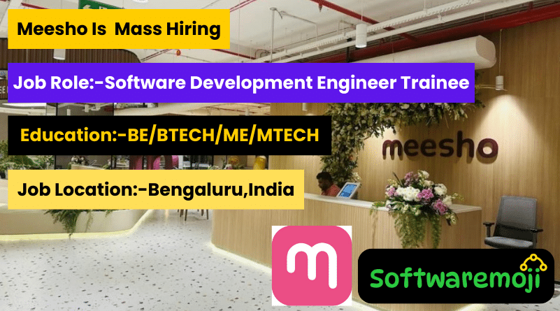 Meesho Open Campus Recruitment 2025 – SDE Trainee (Fresher) | Bengaluru-softwaremoji.com