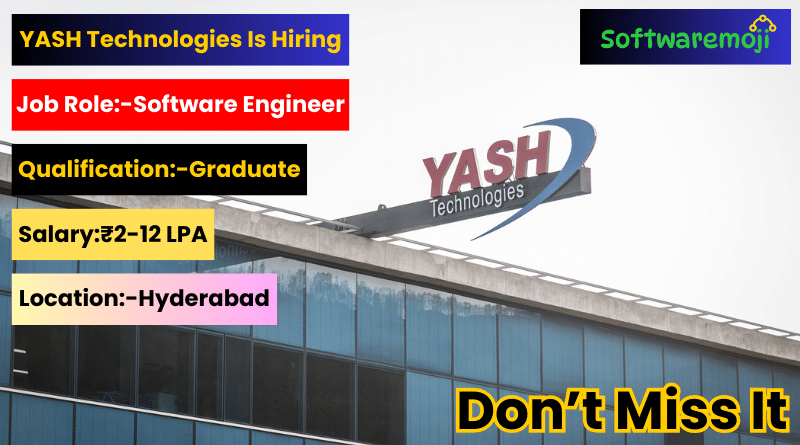 YASH Technologies YASH Technologies Hiring: Software Engineer – Data Analysis | Apply Now Best Opportunity-2025