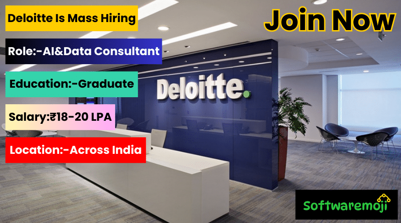 Deloitte (2) Deloitte is Hiring AI & Data Consultants – Start Your Career in Tech Today! Great Opportunity-2025