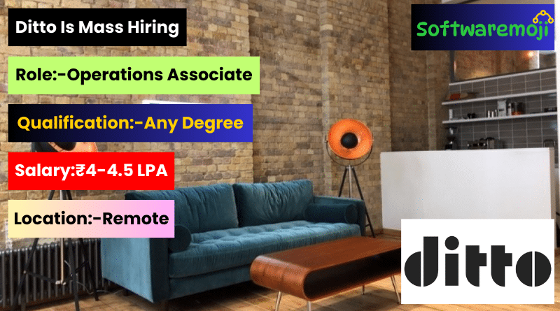 Ditto Ditto Careers: Hiring Work From Home Operations Associates Best Opportunity-2025