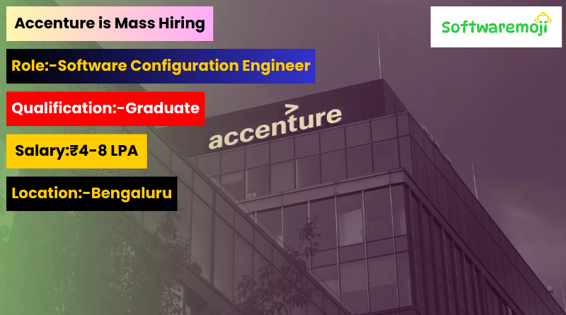 Accenture (3) Accenture Recruitment 2025: Apply for Software Configuration Engineer – Freshers Welcome Great Opportunity