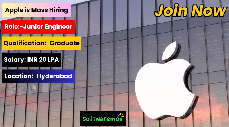 Apple Apple Jobs 2025: Junior Engineer Openings in Hyderabad Great Opportunity