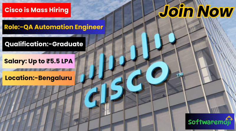 Cisco (2) Cisco Hiring 2025 – QA Automation Engineer Jobs for Freshers | Off Campus Drive Great Opportunity