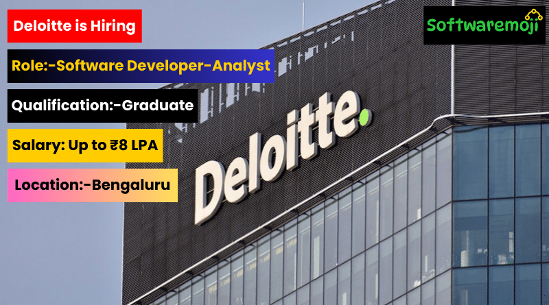 Deloitte (6) Apply Now: Deloitte Software Developer Analyst Vacancies 2025 for Freshers Great Opportunity