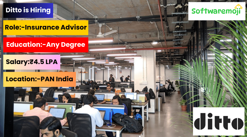 Ditto (1) Freshers Apply Now: Ditto WFH Job 2025 for Insurance Advisor Role Best Opportunity