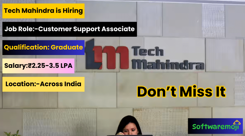 Tech Freshers Jobs at Tech Mahindra – BPO Support Roles Open Across India Great 2025