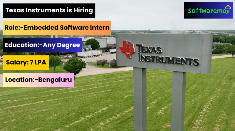 Texas Instruments Texas Instruments Internship Program 2025 – Embedded Software Role Open Great Opportunity
