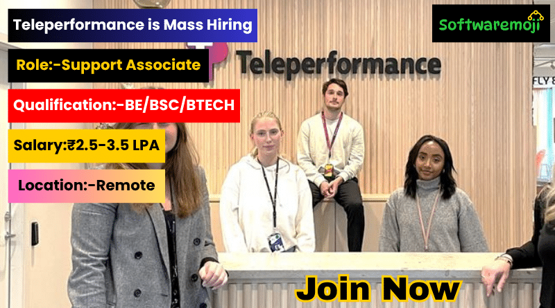 Tp Teleperformance Work From Home Jobs 2025 | Hiring Freshers for Support Associate Roles Great Opportunity